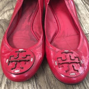 Tory Burch Magenta Ballet Flats